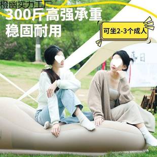 时尚充椅气沙发WOL的户外露营自垫动充气躺沙充发气床打地铺家用