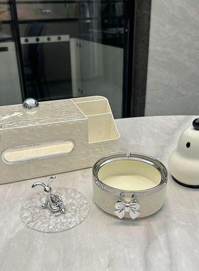 客高厅茶几三件27008套颜值奢巾卫生间牙签筒烟灰缸桌面轻摆件纸