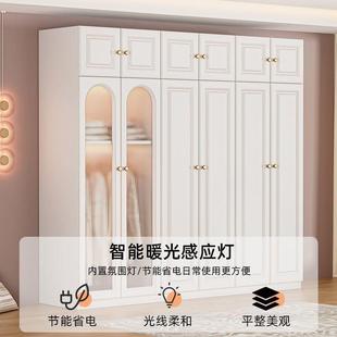 简约衣柜大家用室轻卧奢ASK奶油风组装 储物柜子童加深儿收纳衣橱