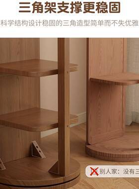 身镜地镜家用卧室旋转可移动试衣镜挂衣一体镜全架子全落身95818