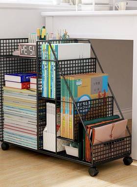 阳本台窗书飘架小书柜34776置儿童绘架空间利用书桌边物架落地移