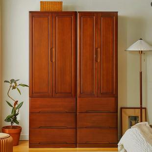 全实木衣柜物家用卧室小户型五斗衣柜儿童挂985橱0cm立柜储收纳6