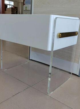 悬力浮12769亚克床头柜边代简约设计师网红创意悬空储物床柜工现