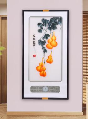 新水中式入18851户玄装画客厅事事如饰意关挂画走廊过道山壁画墙