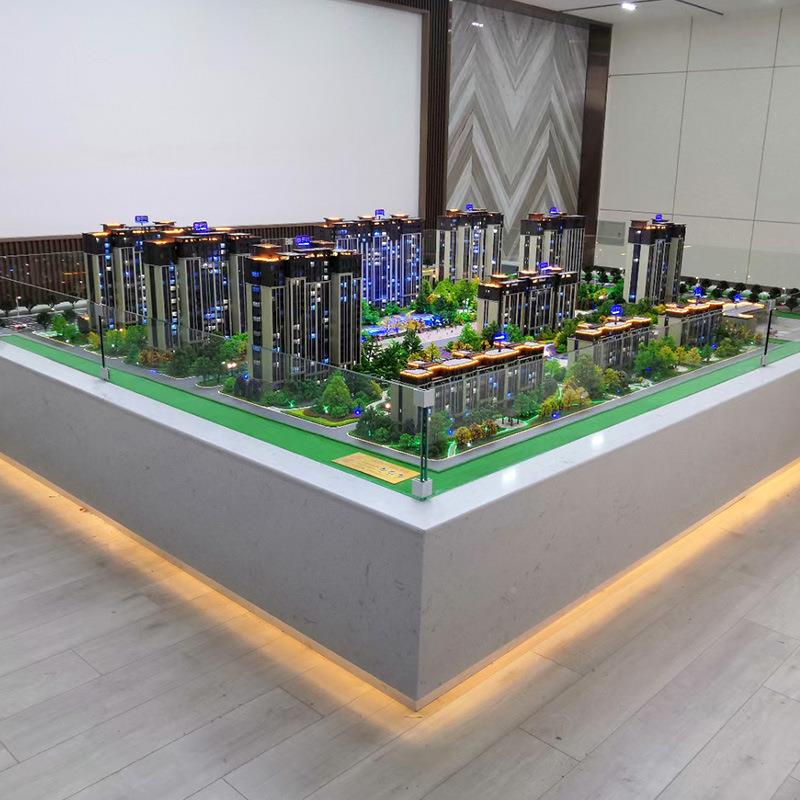 楼盘场景产沙盘模型景楼46824盘地沙盘场制作房子型建筑模模型