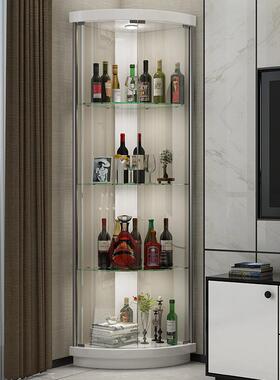 角柜柜墙角柜UON三角形转璃角柜现代简约子玻酒柜柜三角客厅柜展