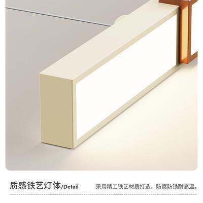 2025新款奶油长条过道灯走现廊灯54907阳台玄关顶灯风代简约中古
