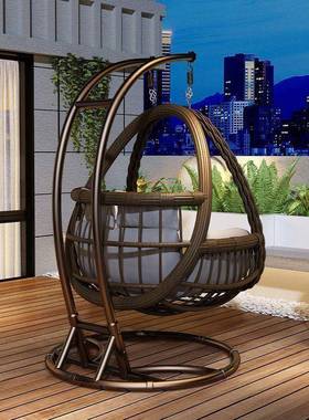 户外秋千家用鸟巢秋千吊椅吊藤椅人庭院摇椅室内双床阳89154台懒