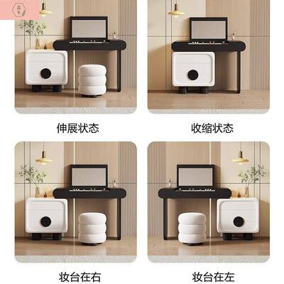 中古风猫梳妆台小翻户型复古盖新化妆桌款网红极简熊奶AUF油风梳