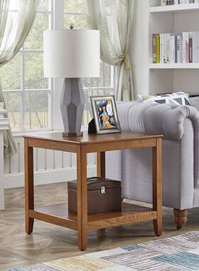 美式沙发茶边柜侧边柜木简客约厅边几UKX实角几置物小桌子几家用