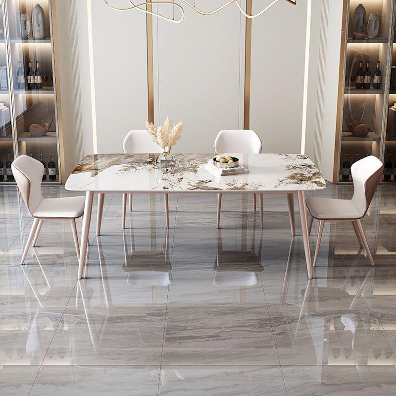 餐意式轻奢岩板桌餐椅组合现代22129简约小户型餐家桌用长条桌客
