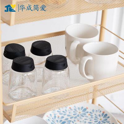 小推车带挂钩家直置供厂四家居LXT401厨房浴层室收纳可移动金属网