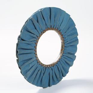 厂家直全棉蓝布油性蓝供轮风轮五金无芯XSL J5打磨抛布光布抛光轮