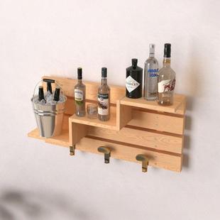 匙木制墙壁饰置物架家用入户关钥收纳架玄装实木F967HSMM墙上玩具