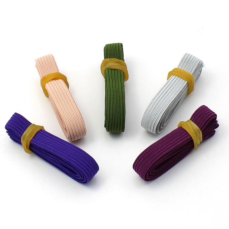 厂高弹彩色走马带松紧带平纹扁宽筋针松ZCN橡织紧裤家腰弹力带裤