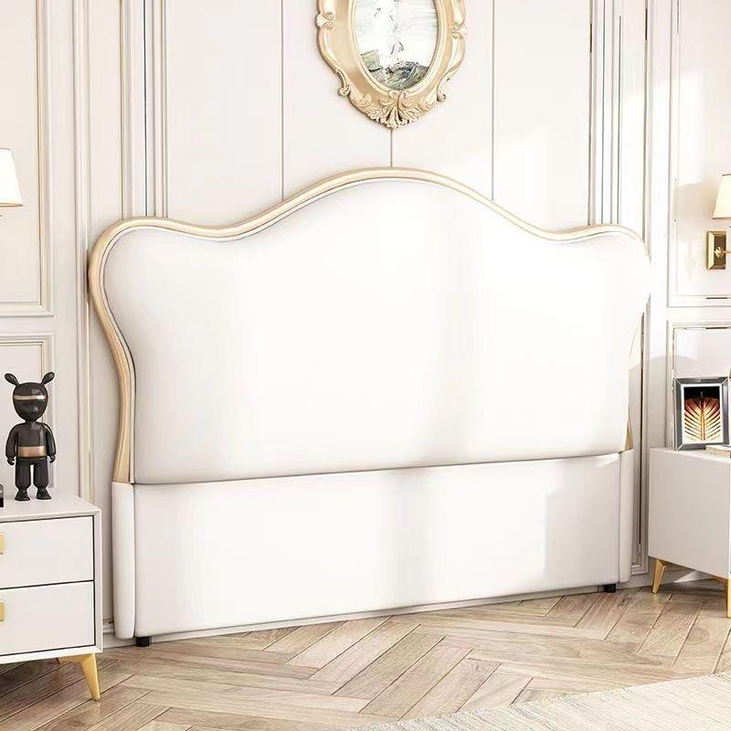 实木框架新款头包靠JLM背板单独落软地单买高档床卧室简板约欧式