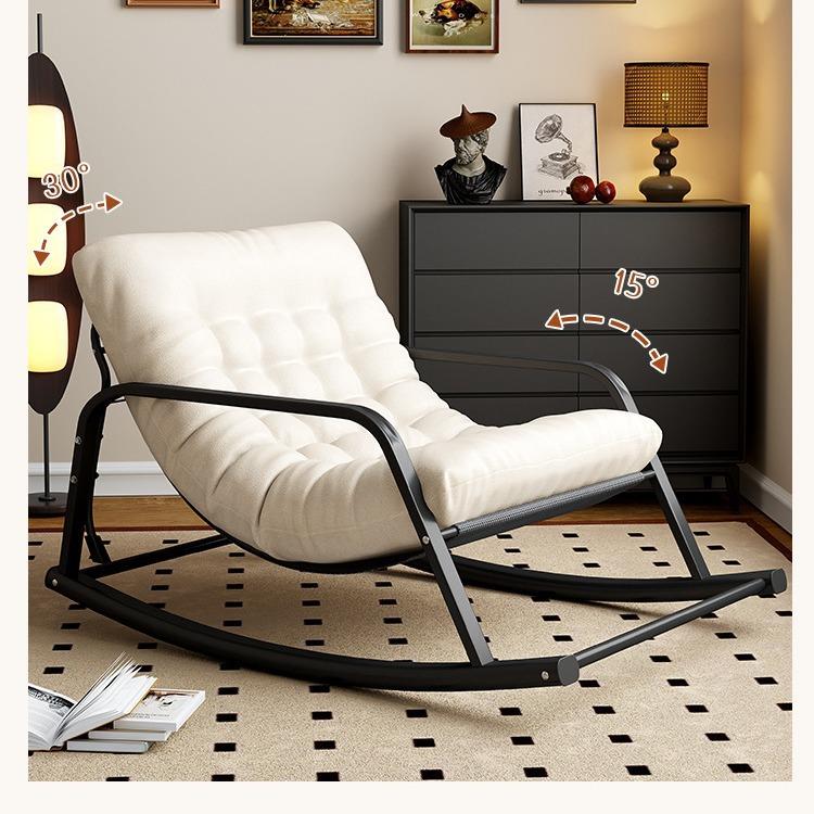 客厅轻闲奢摇椅躺椅大人阳台用休椅子可折RLV叠午懒人沙休发摇家