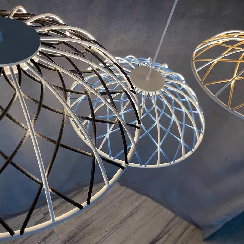 意利Flos吊灯餐厅岛台客简艺术约灯设大计师创意编厅织绳DD-523灯