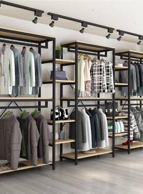 服装店展示架落地式男装女童双铺层母挂衣婴店货架商场展97076示