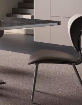 新意式极简餐MFF02132椅轻奢高端用家餐厅款现代简约不钢洽谈靠背