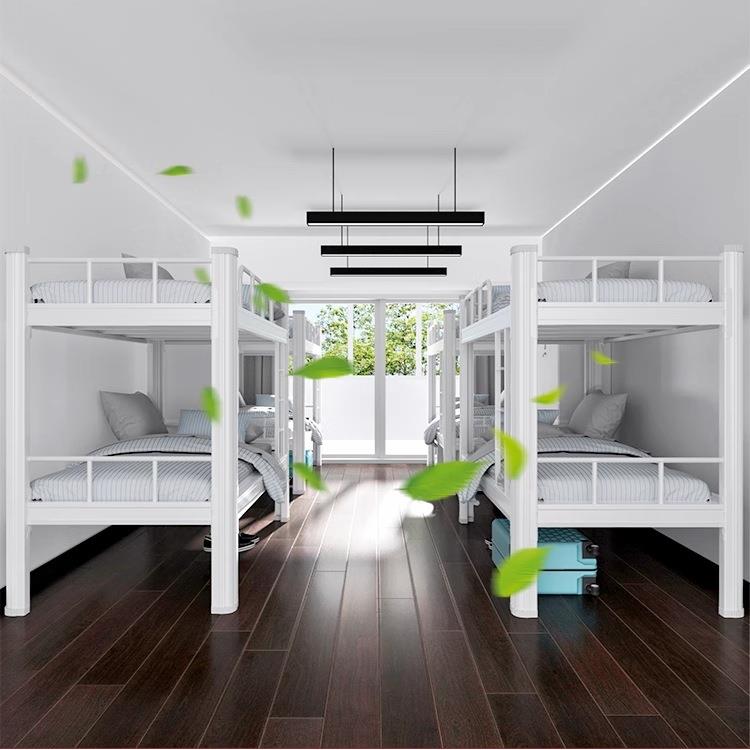 加上下铺铁架床双层生铁艺床学SHS宿上下床员工寝室舍双人厚高低