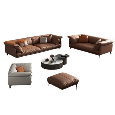 办休公沙商务接待室会客发区简约现JCN代几闲三人位办公室沙发茶