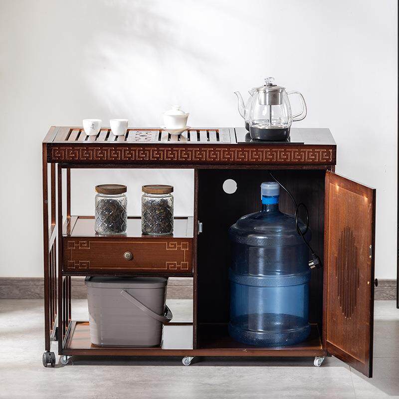 小移无品牌/动旋烧转茶桌家用茶台台水壶一体阳茶桌椅组合泡茶几