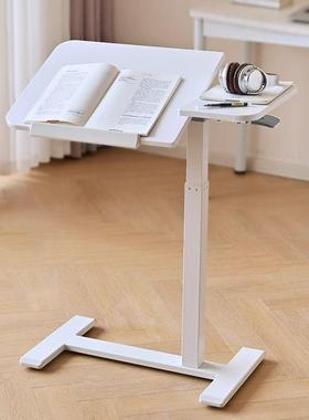 移动电脑桌气压升降可翻转桌家用办AL101709公边桌卧书室床桌学生