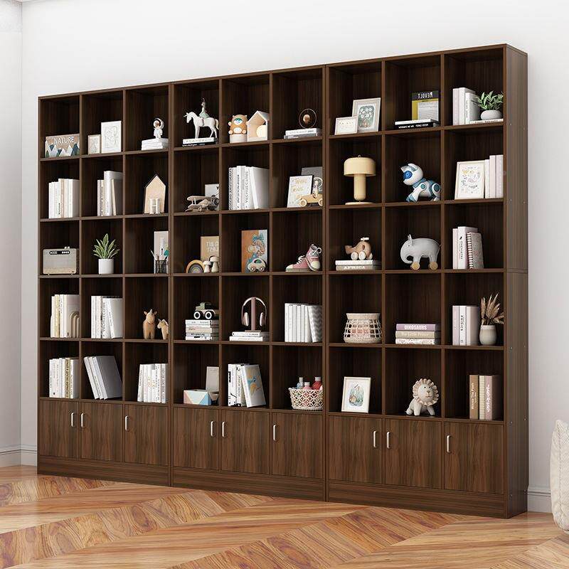 书3856柜现带门高24墙书架落地置物架代简约家用防尘米一体整置物