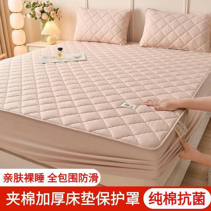 A类棉全床笠三件席套加床厚夹棉床罩梦思R8X8N5wZ垫保护