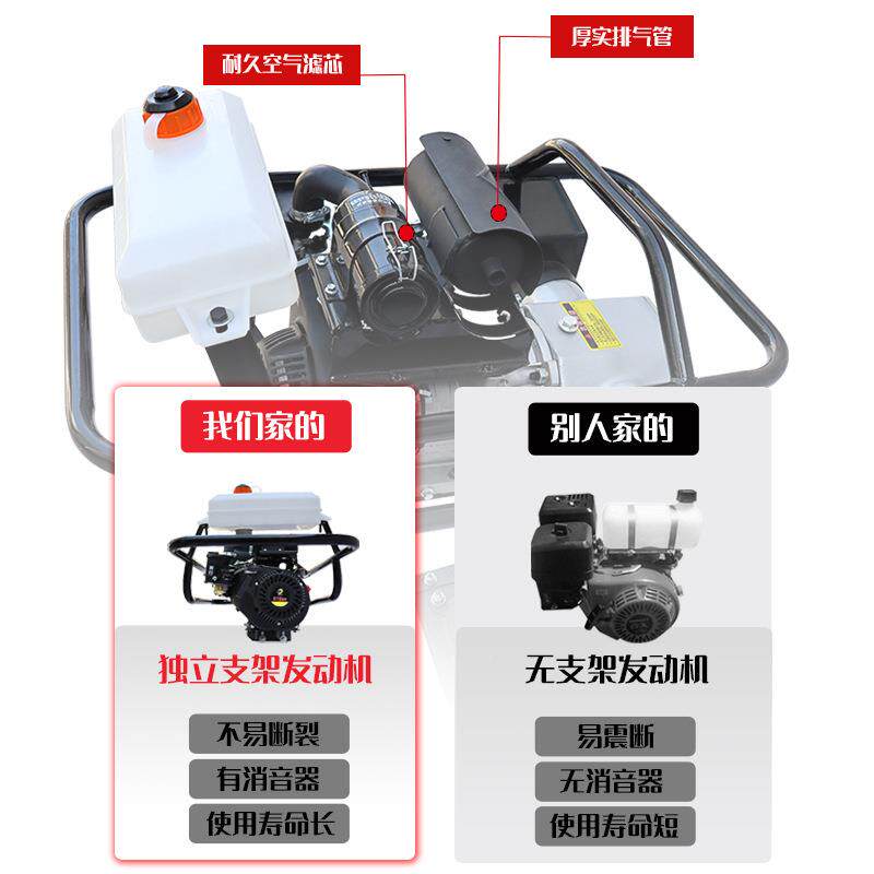 H1无品牌/10型汽油击夯电动冲立夯式振动夯内燃式冲击柴实机油压
