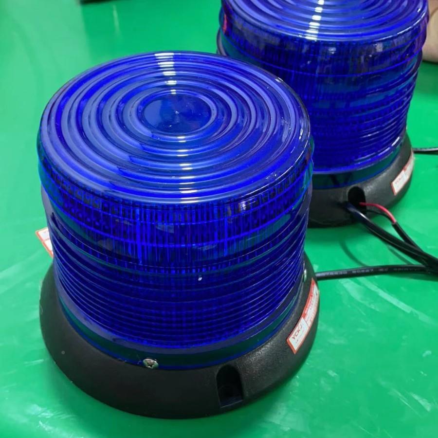 圆超亮TD51462L器ED爆闪救护车顶警L示灯红黄蓝12V2v点烟磁吸IMT