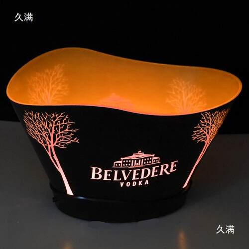 发th%loyu+光冰桶KT酒吧创意彩发光红V酒桶12七L科冰罗娜啤酒桶香