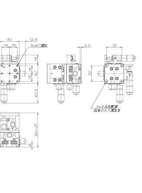 XYZ轴平升降L40-LLD40-RLD40-LML无品牌/D4D0-水R位M手动移平台滑
