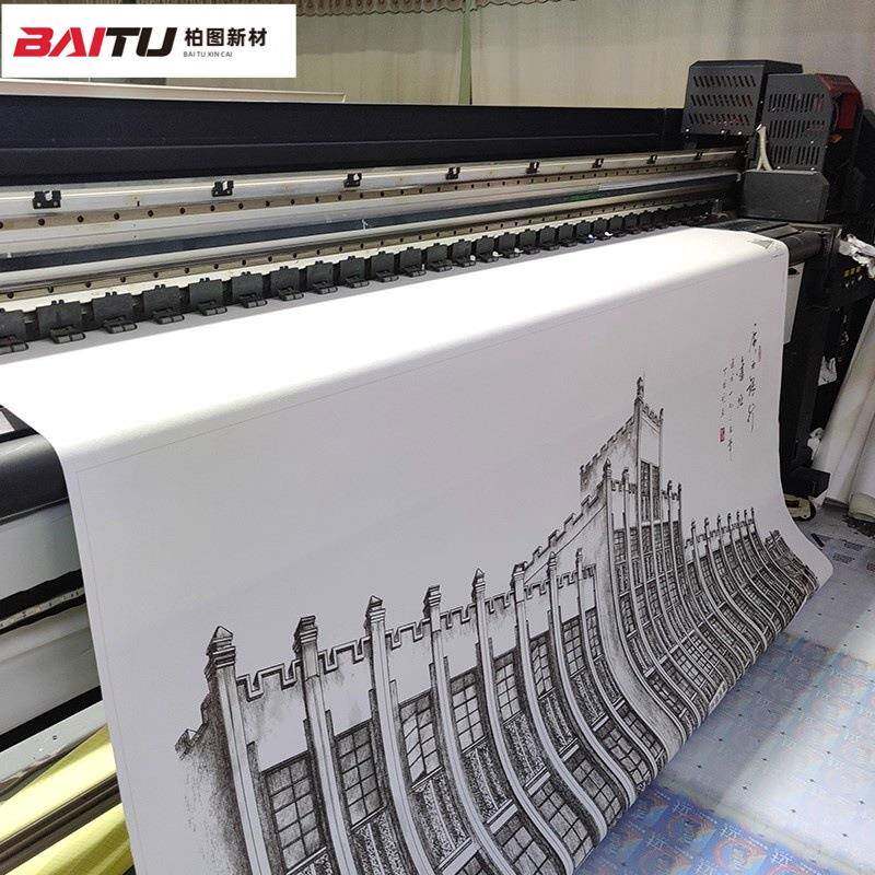 化纤油画布弱溶剂数码喷绘印装饰绘画生WSJ涂写料背景布背胶油打