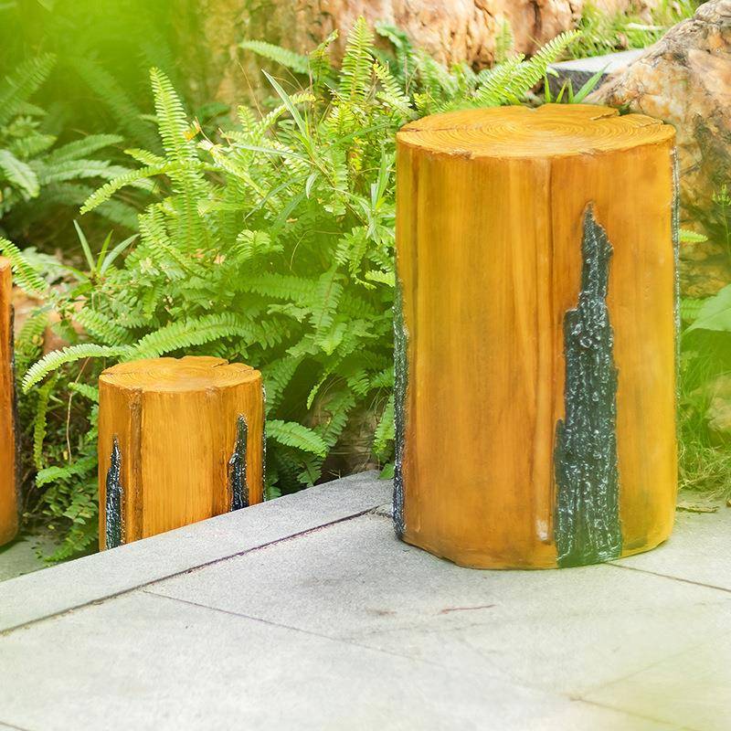 E木D仿008真树桩灯桩灯太阳能公园景观灯院户外防水L庭灯别墅草坪