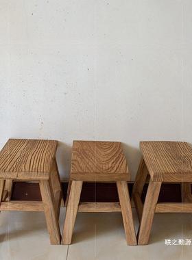 儿老榆木木门板童小矮凳实凳子小方凳简易凳子客厅89970小凳凳子