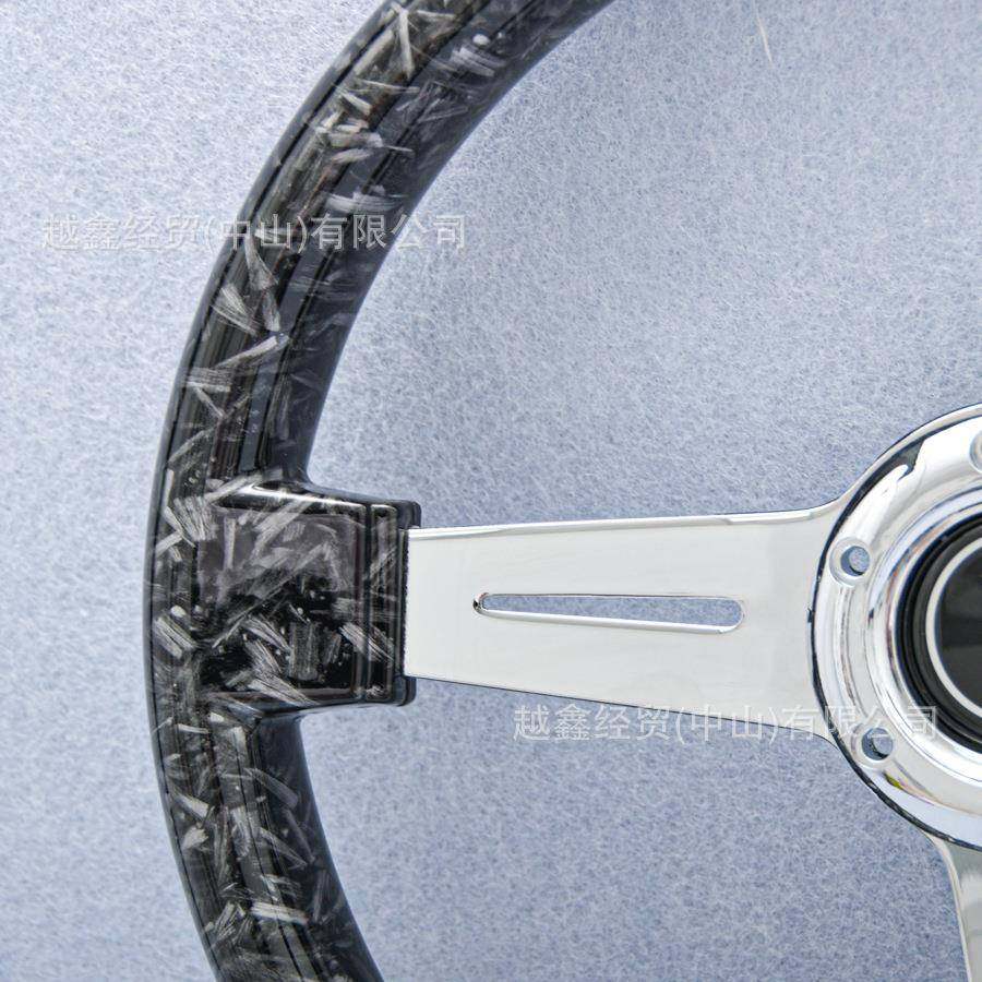 14寸越汽竞改装平款方向盘赛车NSE技跑车野车车通用桃木方向盘