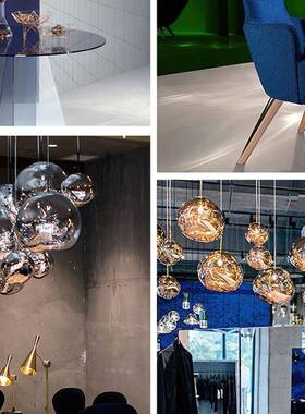 餐梯灯熔岩吊灯客26241厅厅中空挑高lo楼ft复式间酒店工程中山古镇灯具