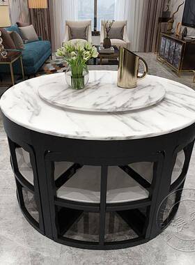 德国22木6YGH款8V全实餐桌椅小户型餐厅长0方形现代简约爆大理石