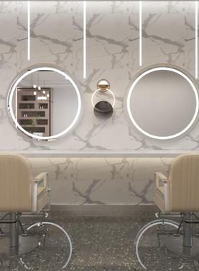 理红镜发店镜台简约F96T89TJ剪发美发d店壁挂镜柜一体染烫镜网le