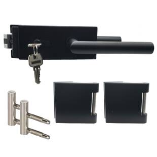 不锈钢门玻璃锁铝玻璃合页玻璃套锁通ZJY道锁室锁浴房门锁玻璃夹