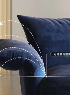 布约艺沙发优惠价大型发客厅沙50573欧式简现代轻奢布艺多人户位