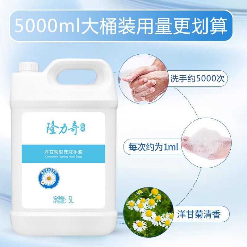 酒店宾力馆洗浴家用无品牌/保5L大桶隆奇洋甘菊泡沫洗手湿充液商
