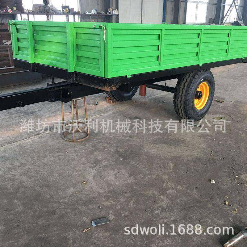 4吨牵引式平板车牵引行走重型工具车叉车牵引式平板拖车