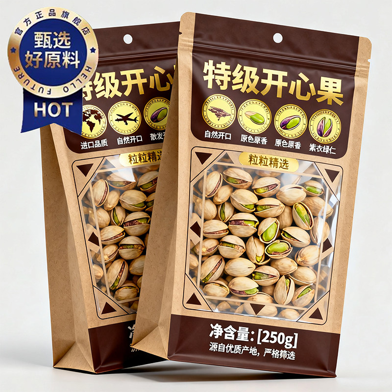 热销100W+无添加无漂白开心果