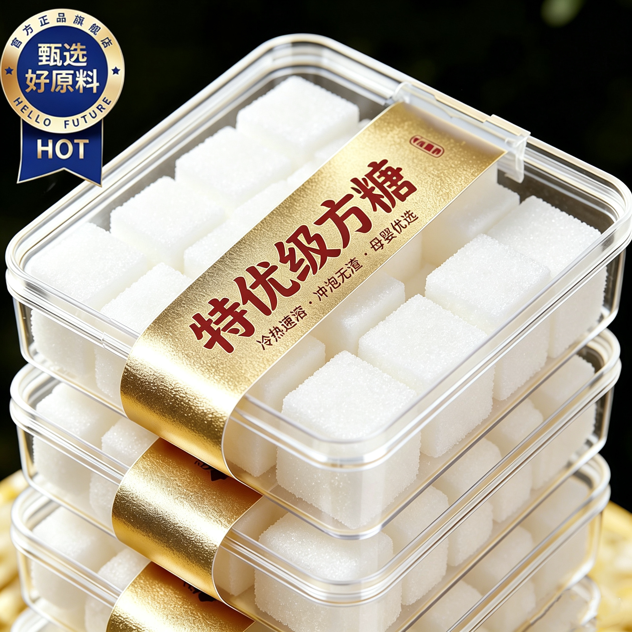 葡萄糖方糖咖啡专用奶茶伴侣独立包装罐装速溶白砂糖拿铁冰美式