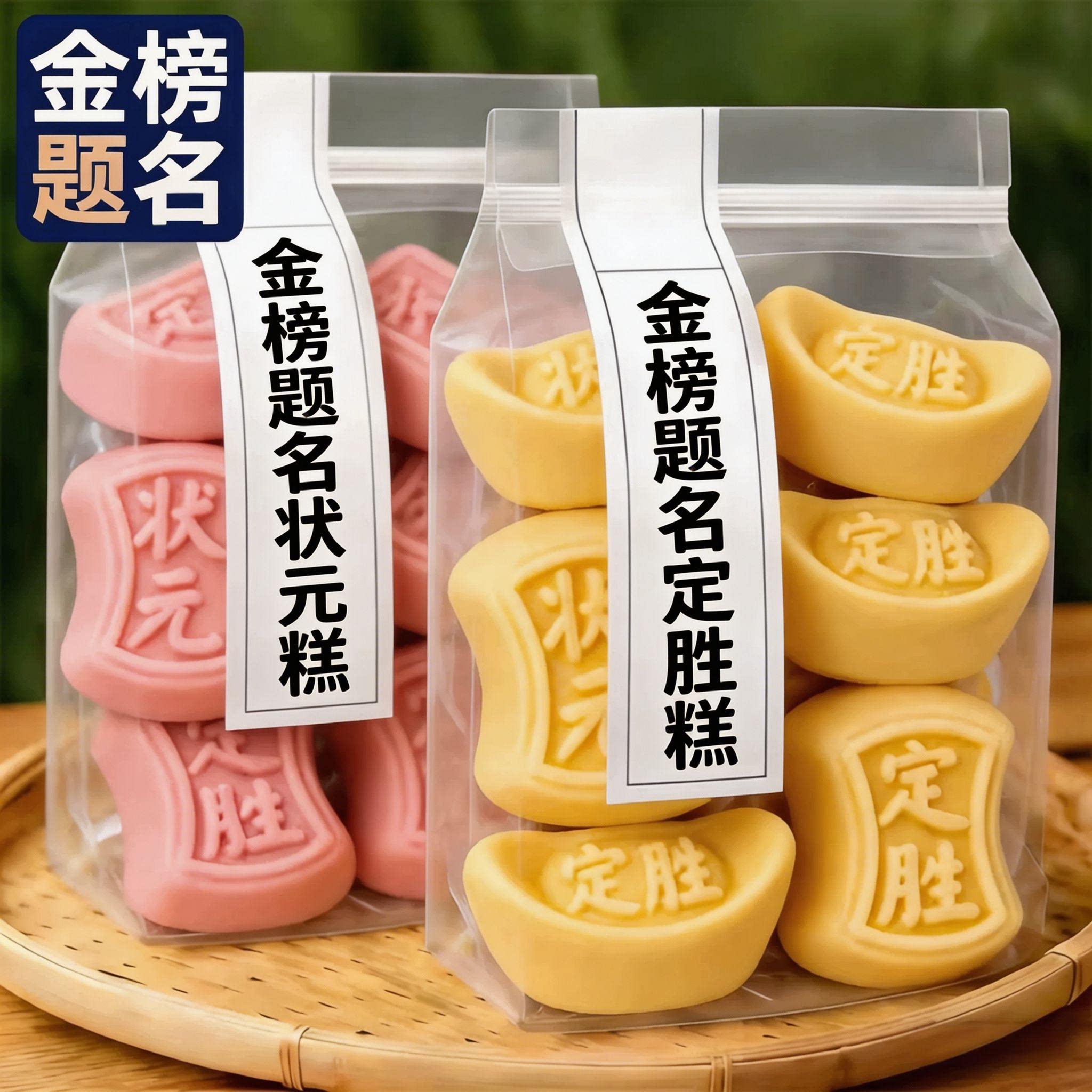 金榜题名状元糕定胜糕小包装高考礼盒独立包装浙江普陀山中考升学图片