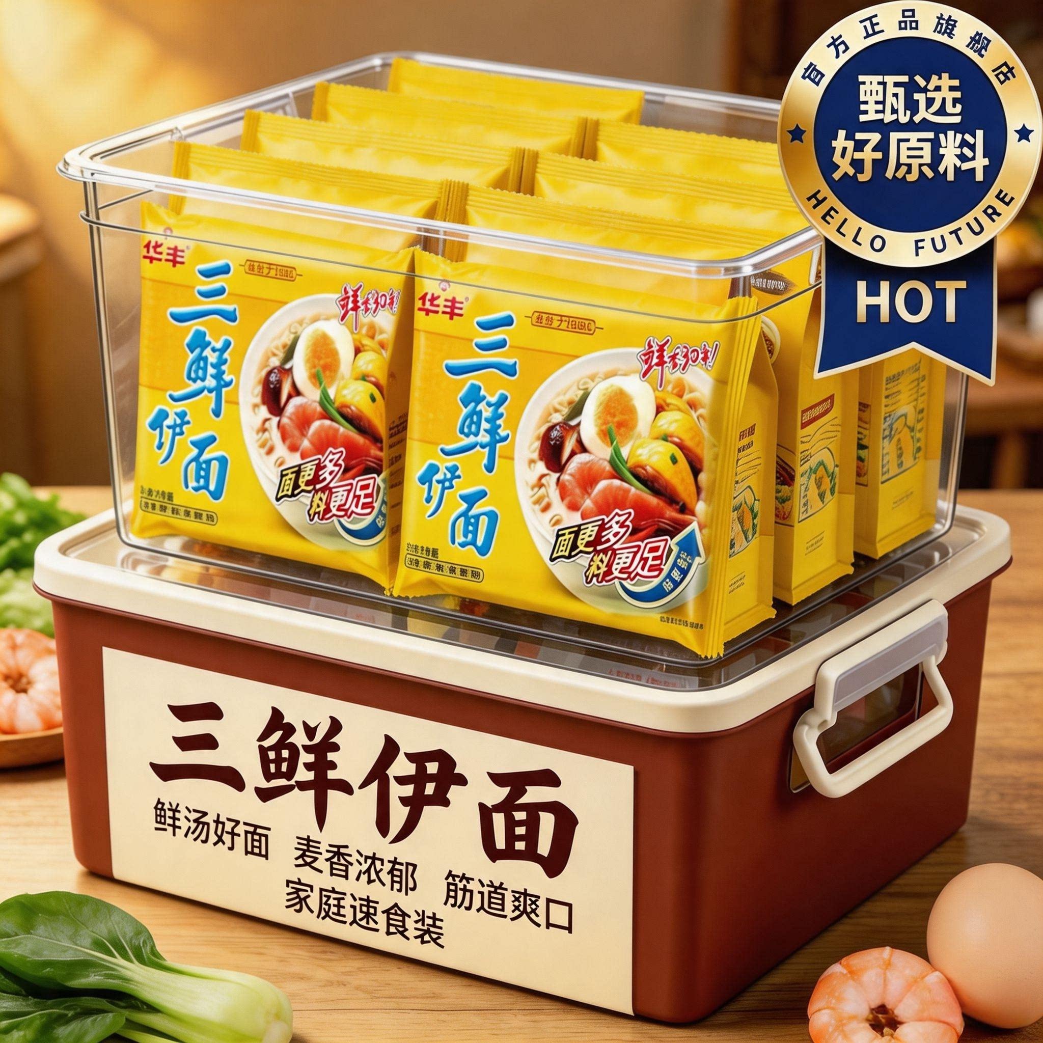 三鲜伊面整箱广西袋装官方旗舰店图片