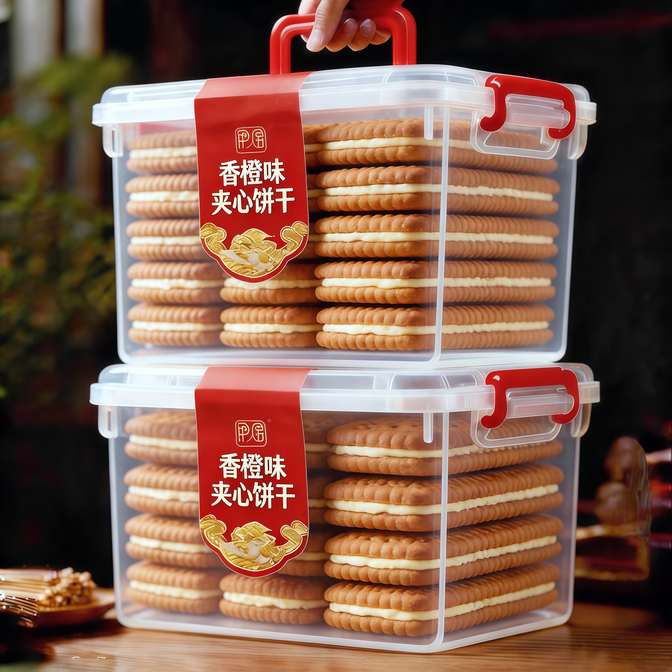 农科院康元香橙味饼干官方旗舰店椰子奶油夹心老式上海咸味怀旧图片